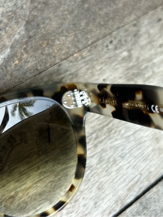 Celine Authentic Spotted Havana Sunglasses with Brown-Green Gradient Lenses main image 4